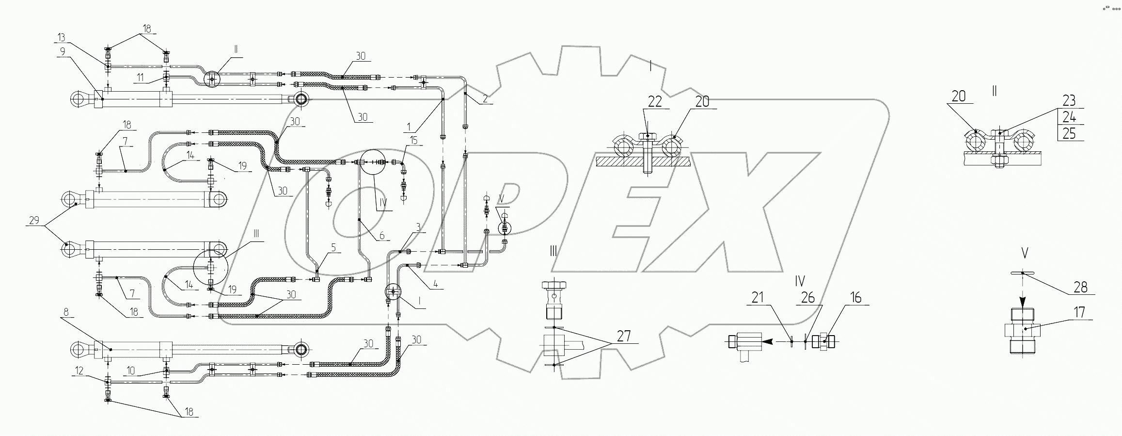 702Е.01.13.000 Гидросистема
