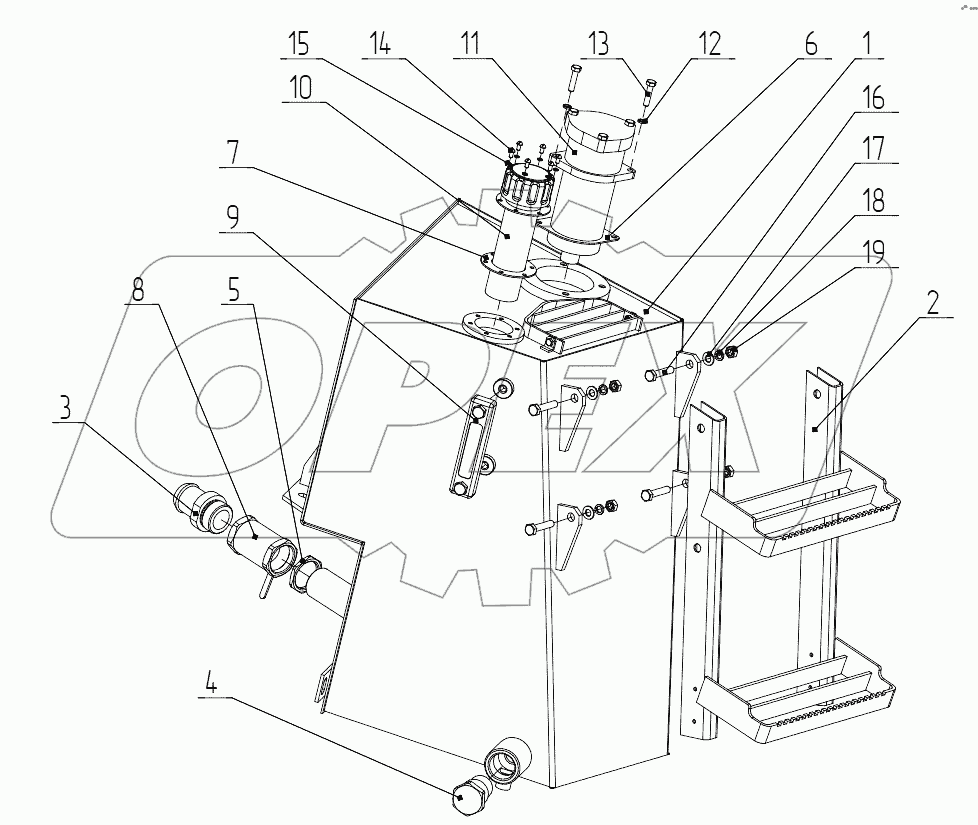 702ЕА.02.12.500 Гидробак