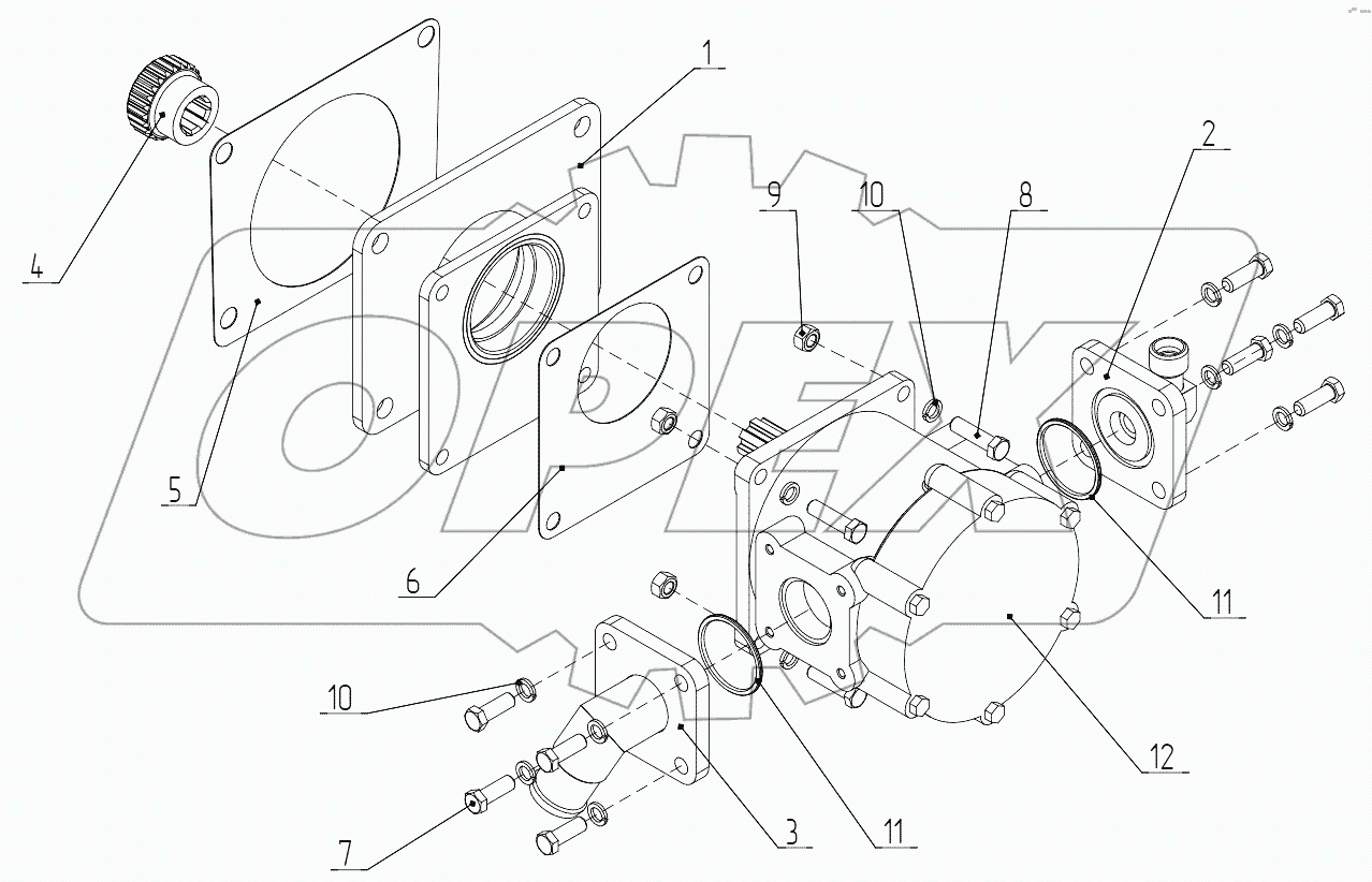 702ЕА.02.17.000 Установка насоса
