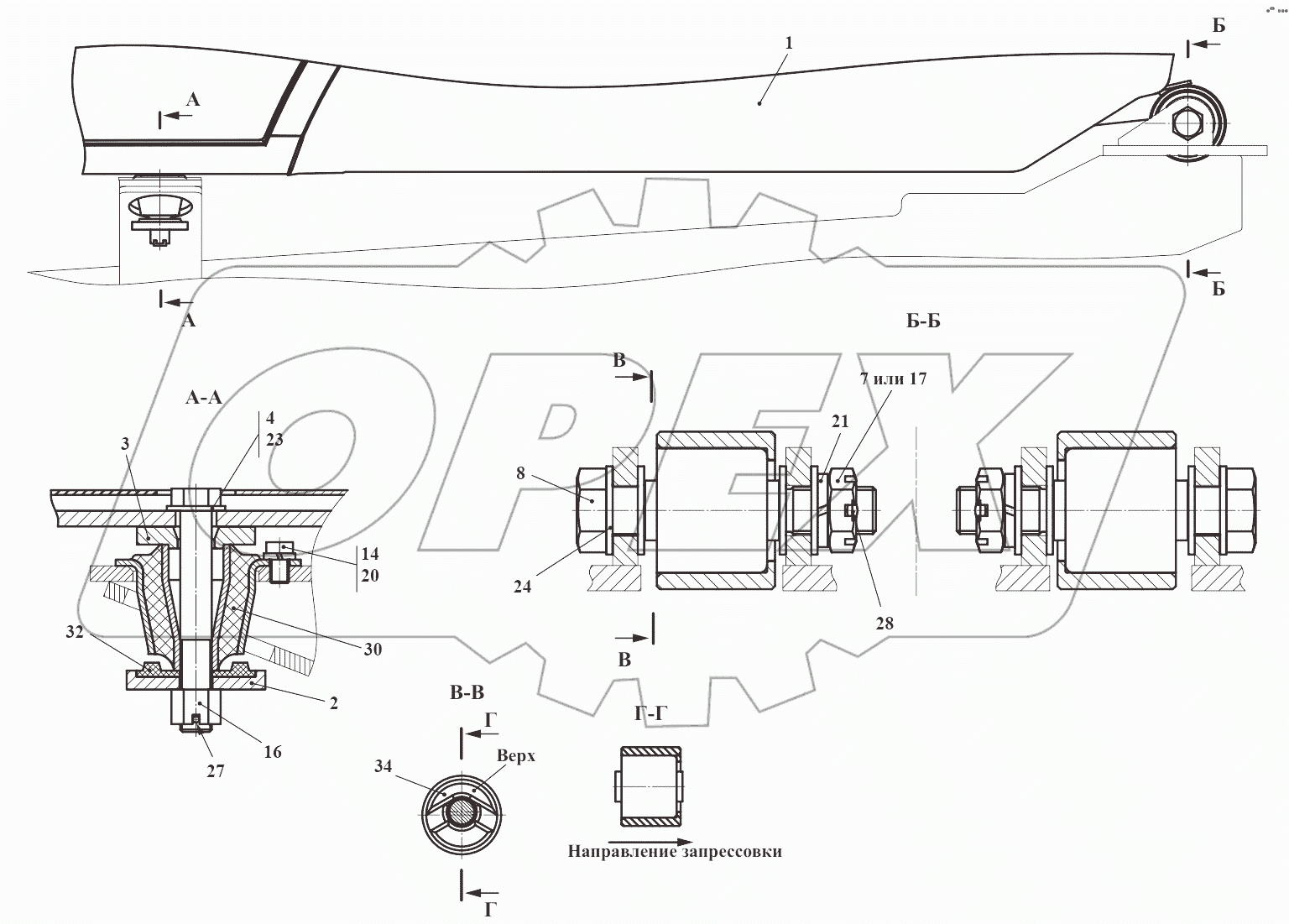 Установка кабины 732.50.00.005