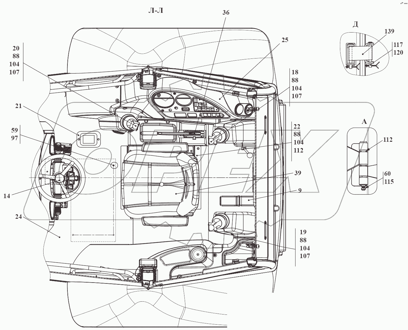 Кабина 732.50.00.010-В