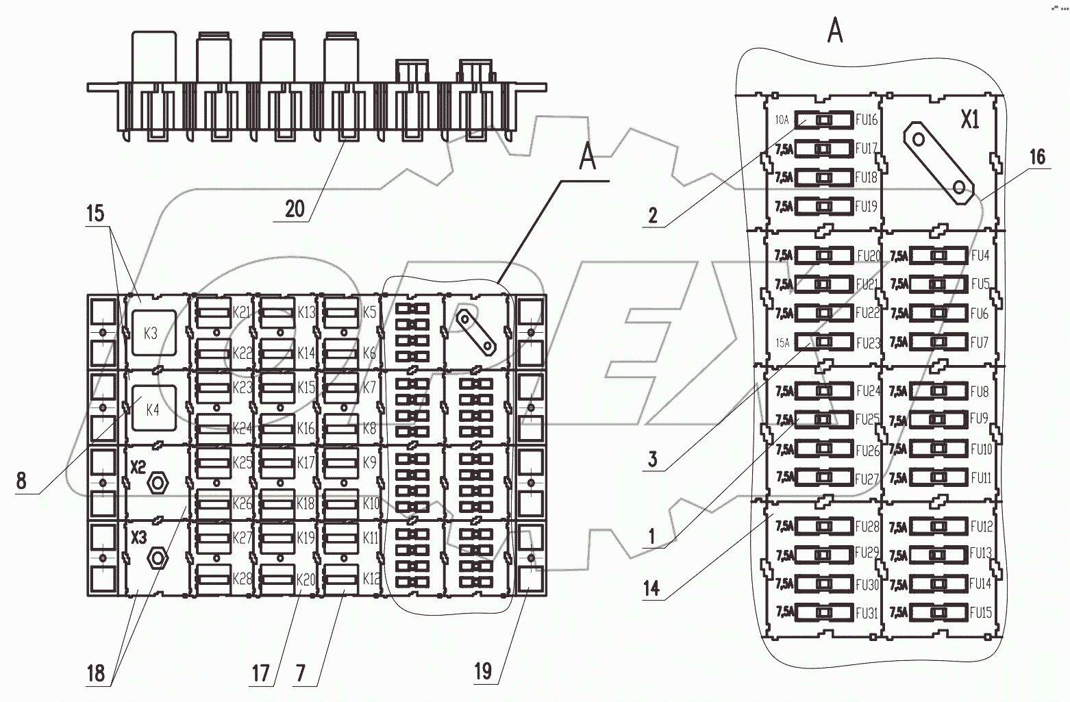 Блок коммутации 732.38.01.000