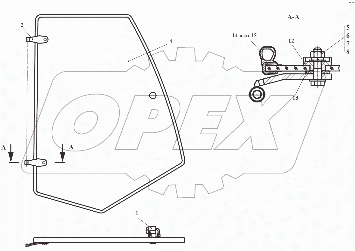 Окно боковое 732.50.08.120