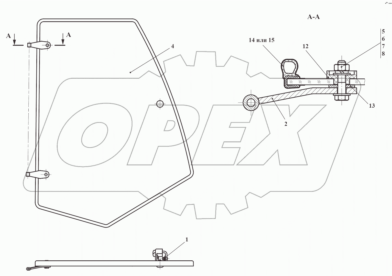 Окно боковое 732.50.08.120Т