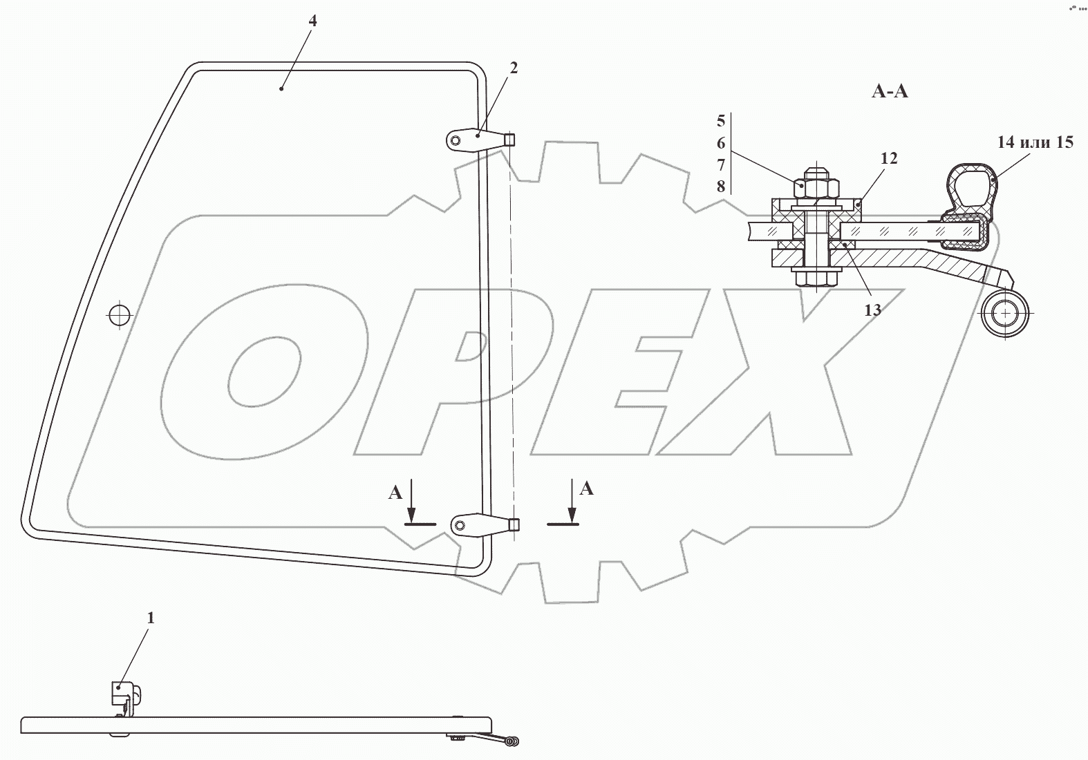 Окно боковое 732.50.08.150