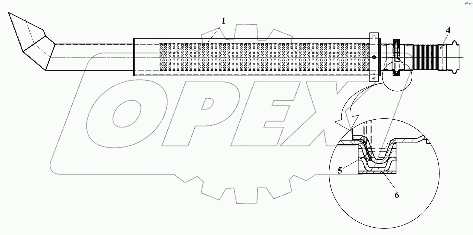 Труба выпускная 732.12.00.500Т