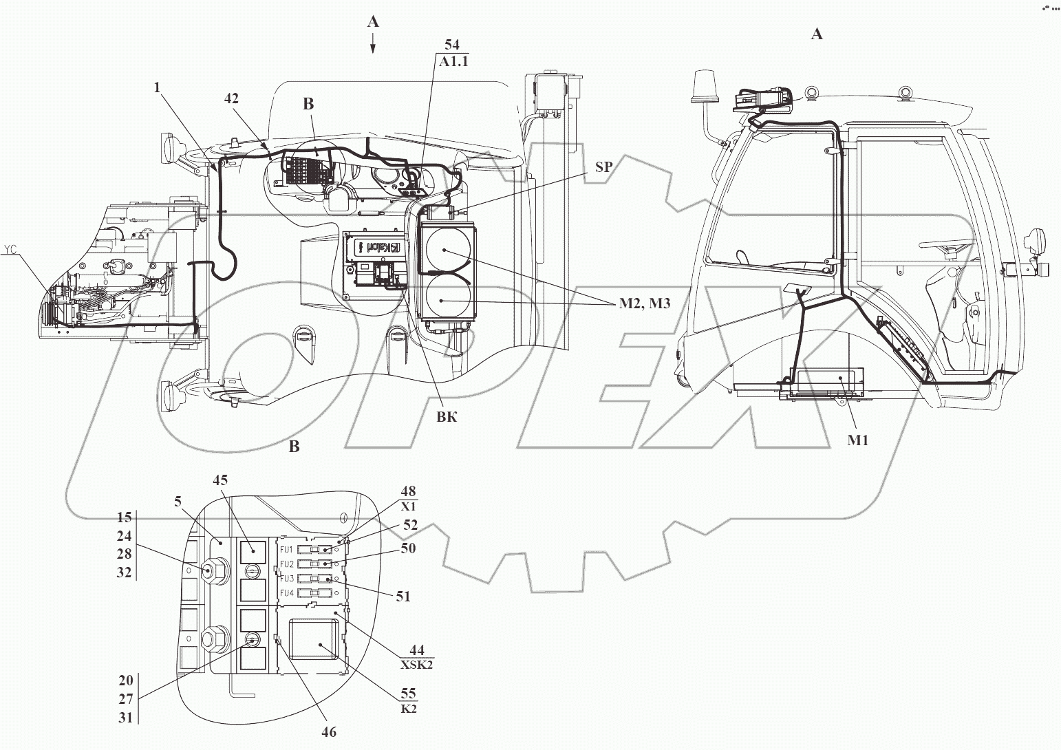 Электросистема кондиционера 732.81.85.000