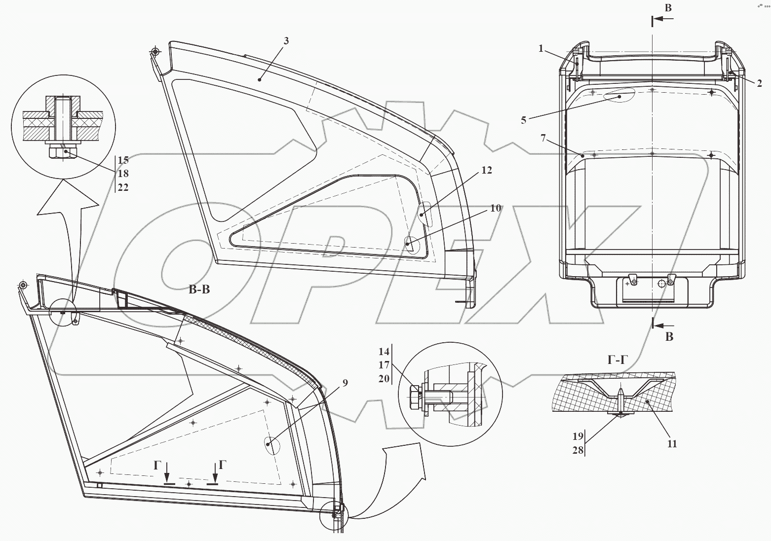 Капот 732.84.01.000-Б