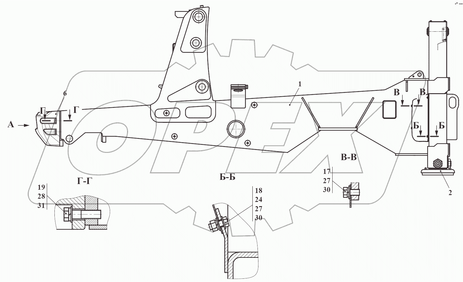Рама 732.28.00.000Т