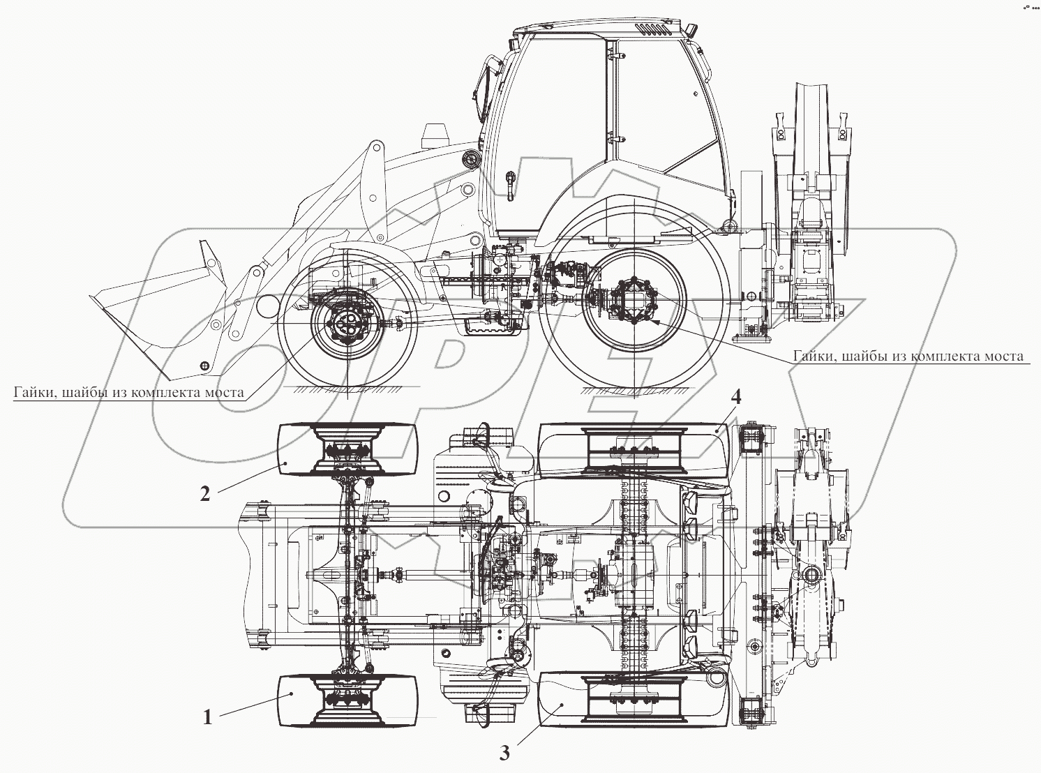 Установка колес 732.31.00.000