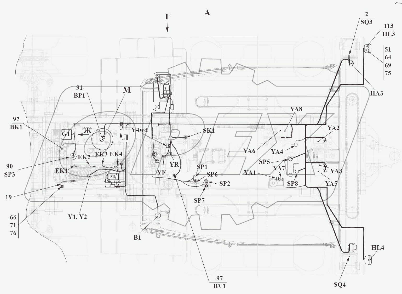 Электросистема 732.37.00.000