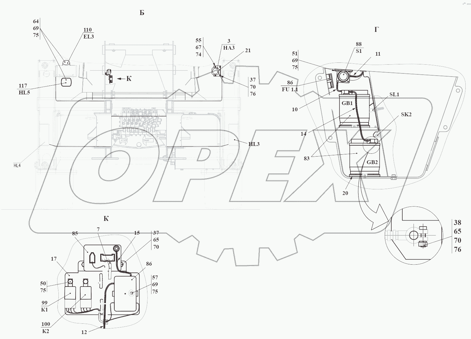 Электросистема 732.37.00.000