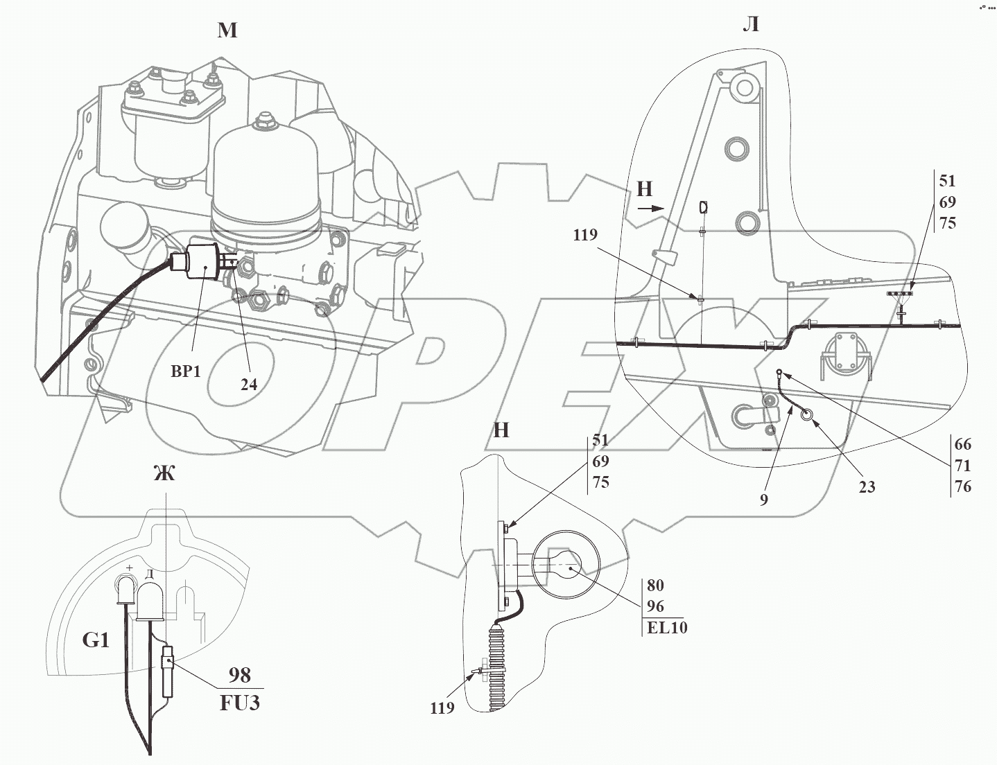 Электросистема 732.37.00.000