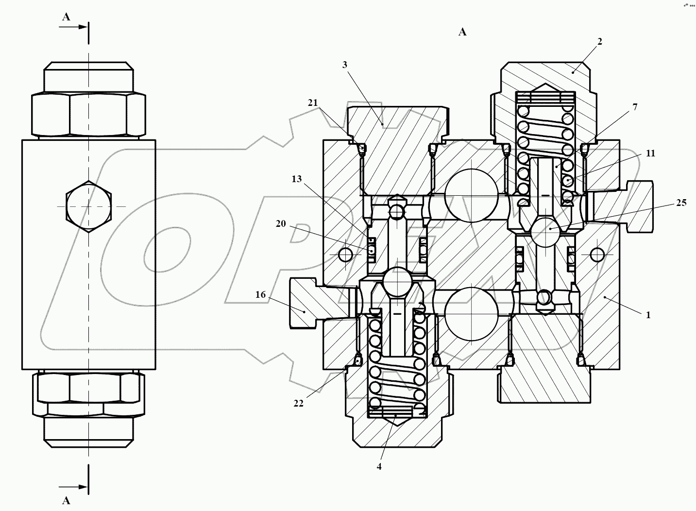 Блок клапанов 732.46.10.210