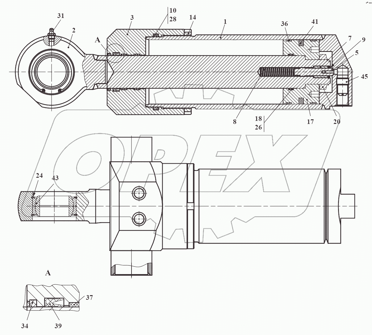 Гидроцилиндр 732.46.11.010