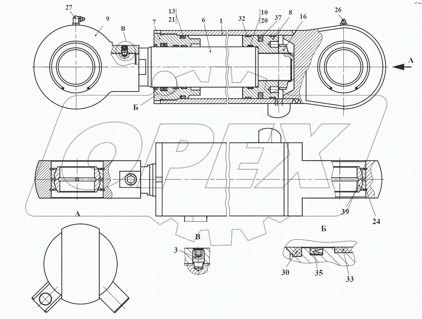 Гидроцилиндр 732.46.13.010-Б