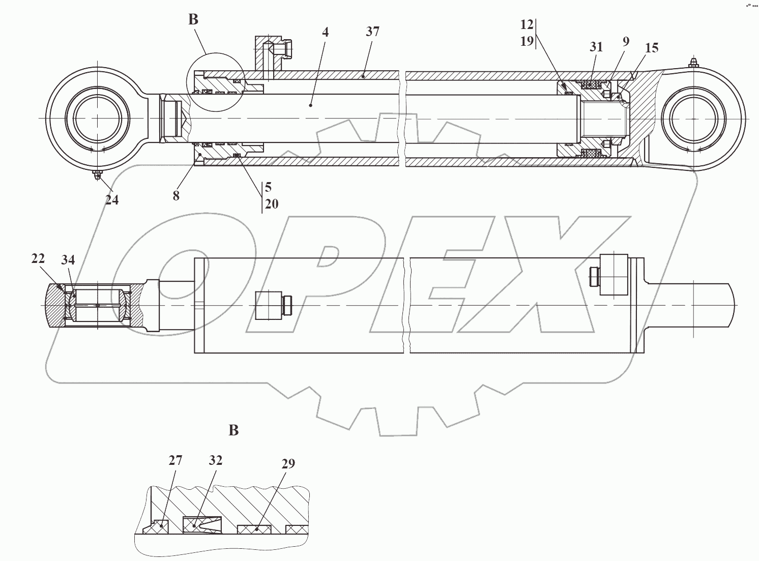 Гидроцилиндр 732.46.21.010