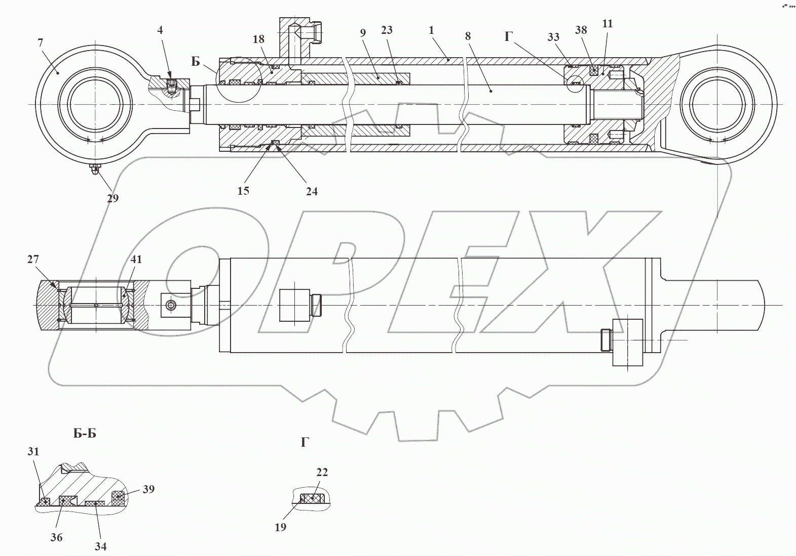 Гидроцилиндр 732.46.22.010