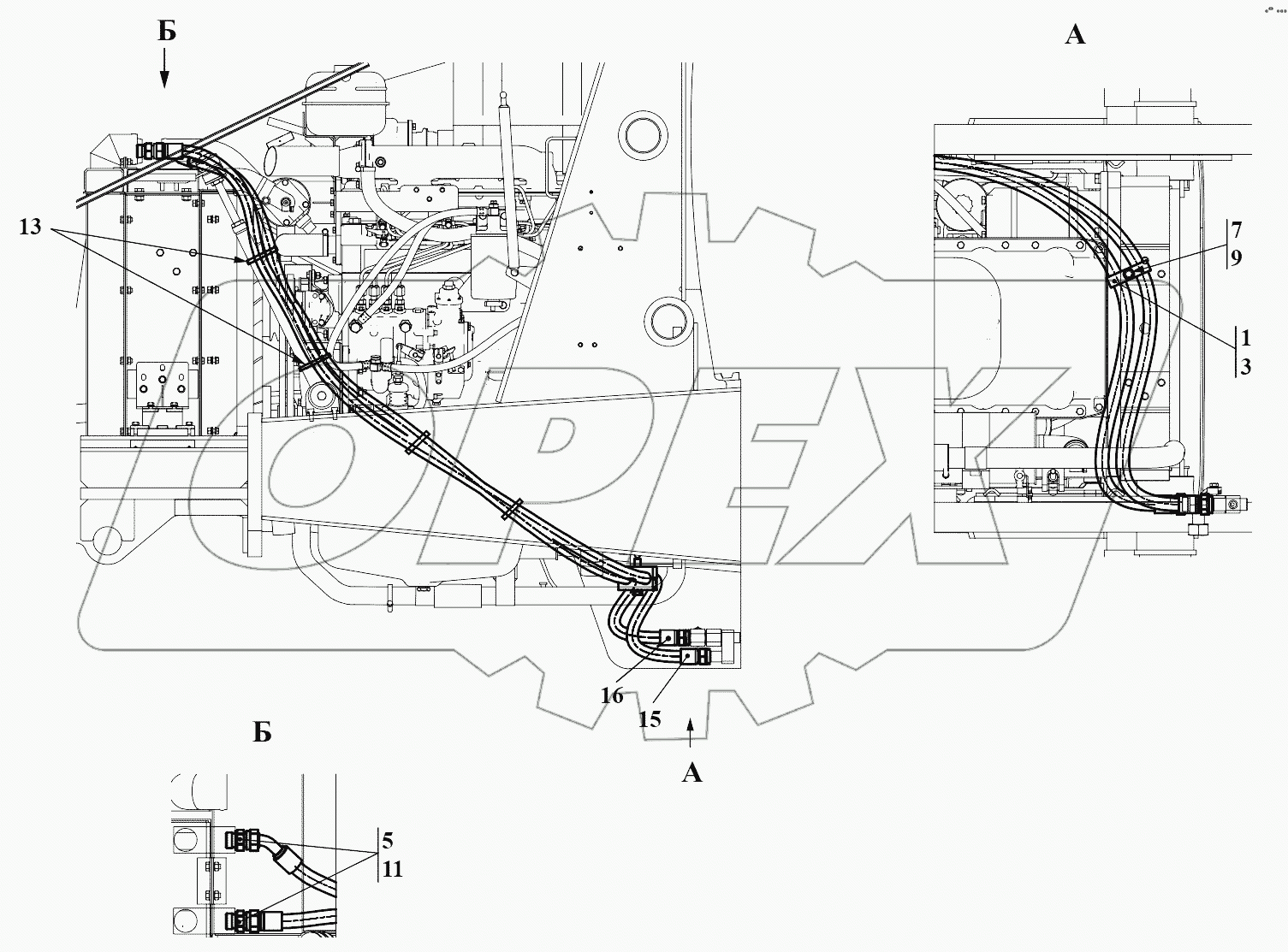 Гидросистема охлаждения 732.46.30.000