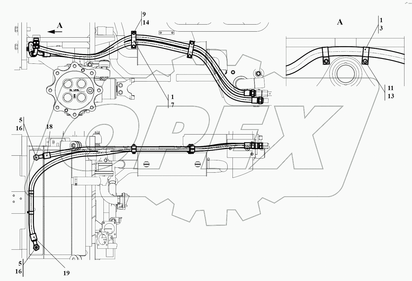 Гидросистема охлаждения 732.46.40.000