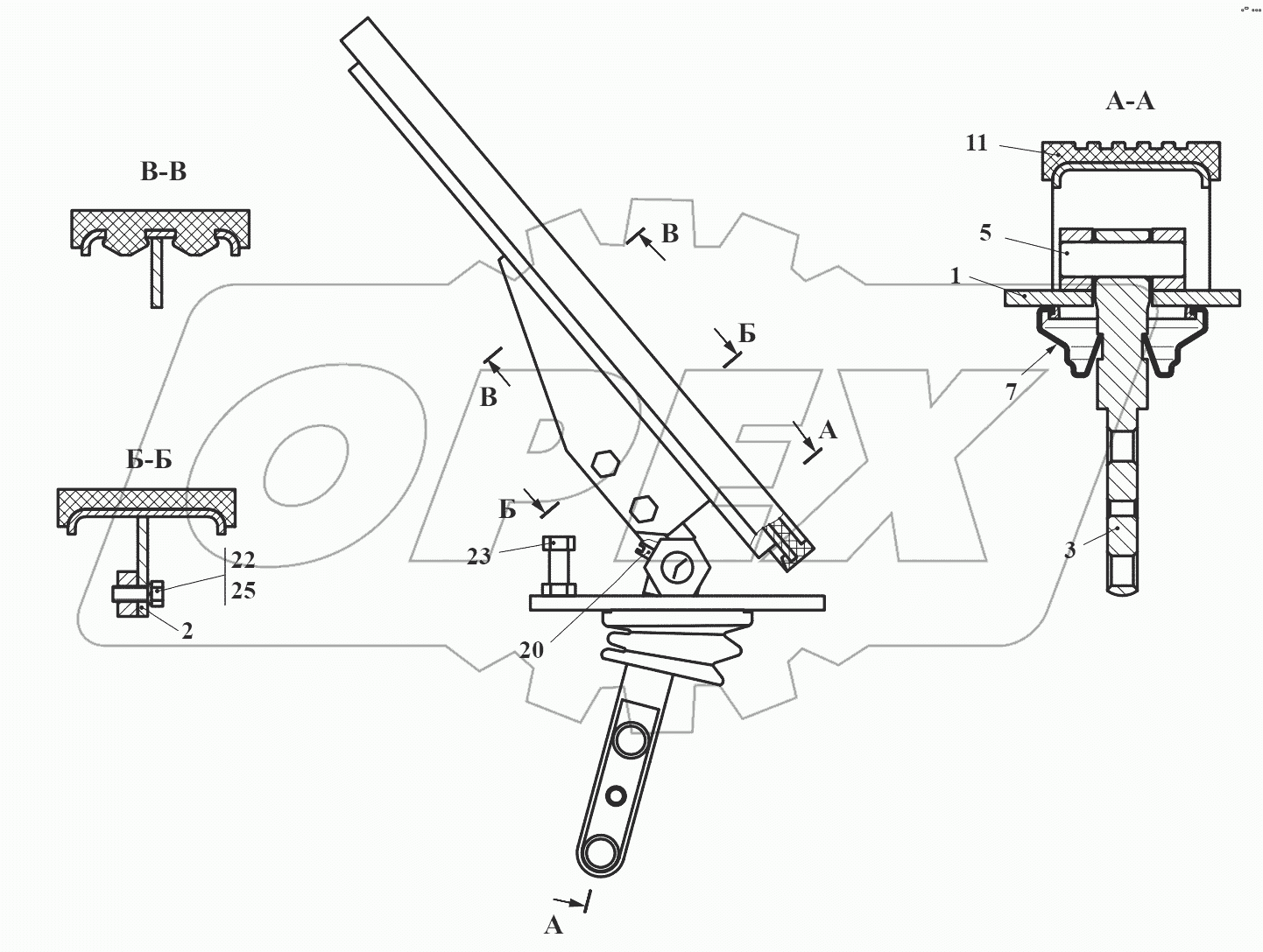 Педаль 732.11.08.300