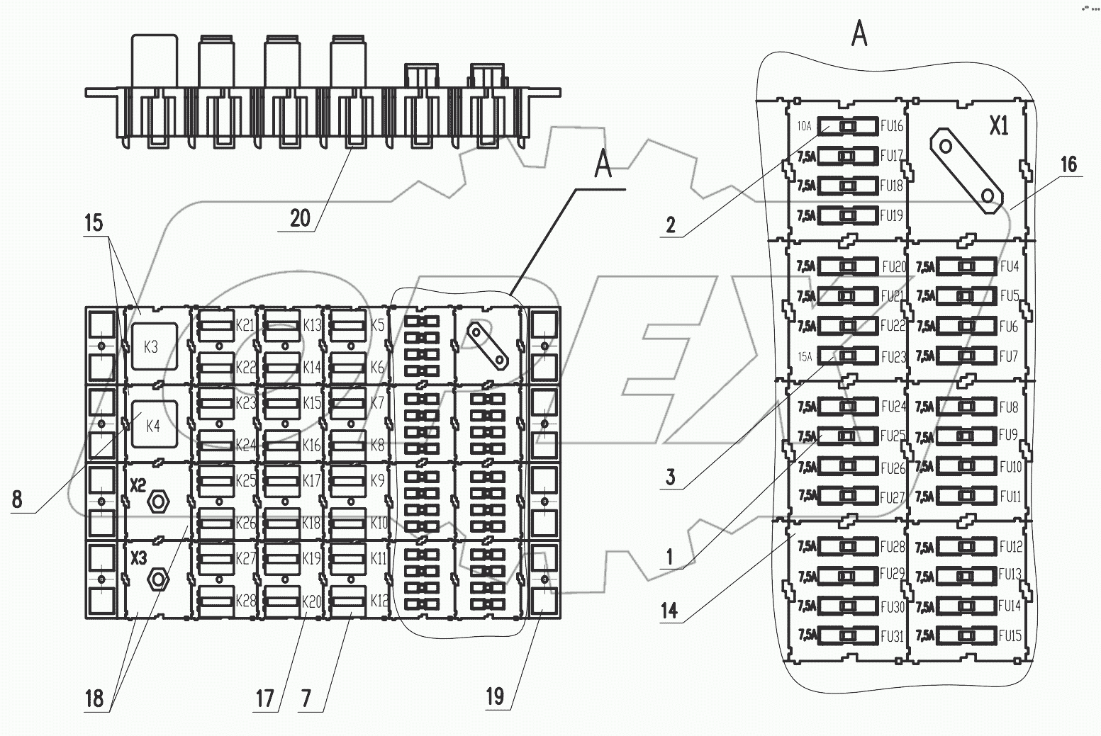 Блок коммутации 732.38.01.000