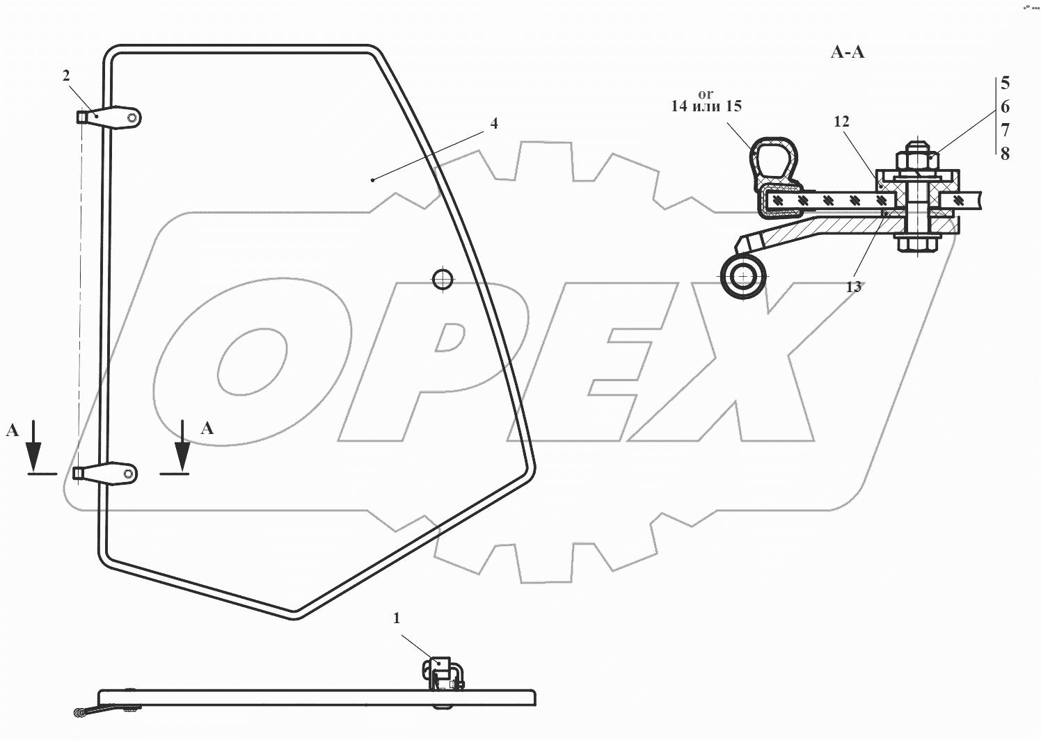 Окно боковое 732.50.08.120
