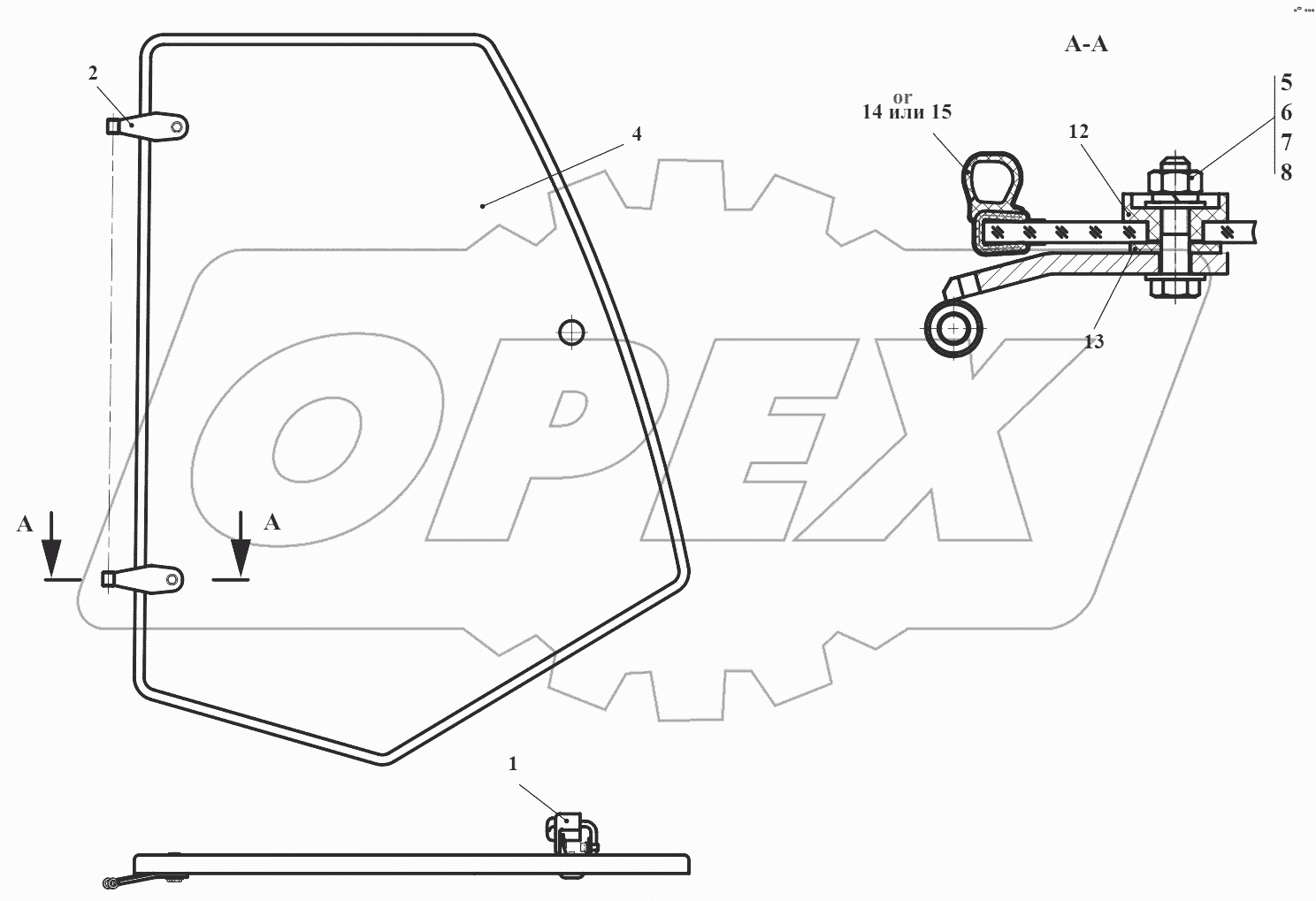 Окно боковое 732.50.08.120Т