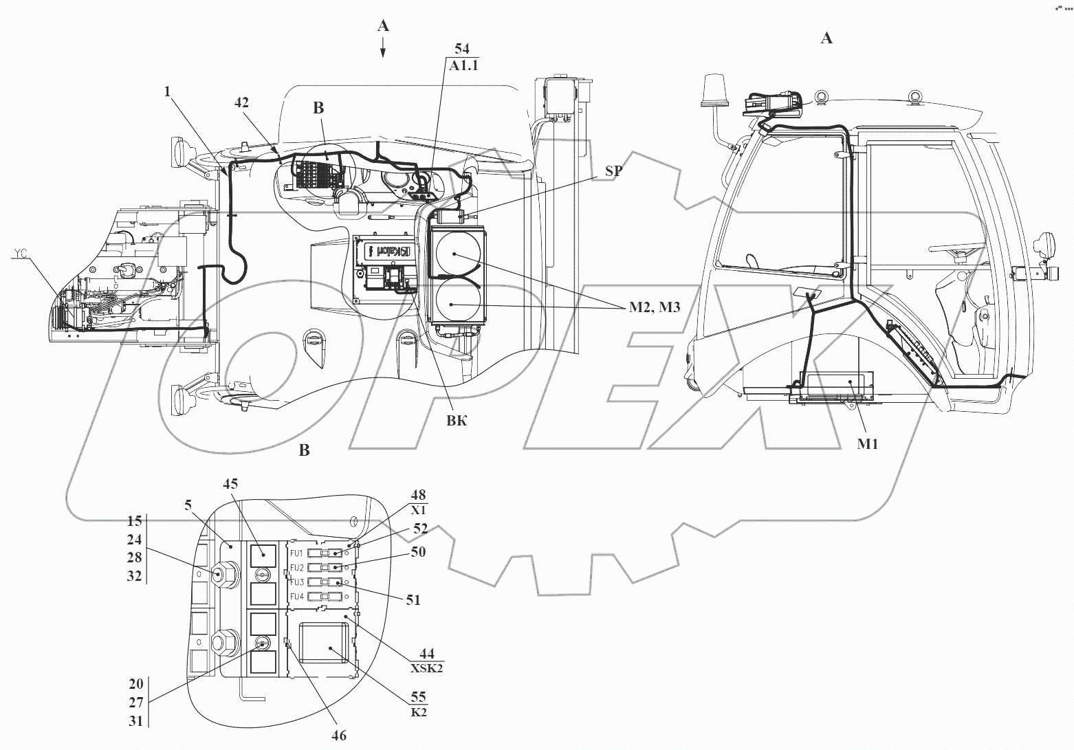 Электросистема кондиционера 732.81.85.000