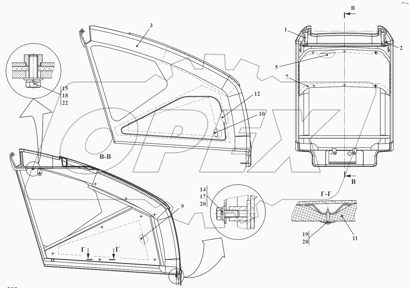 Капот 732.84.01.000-Б
