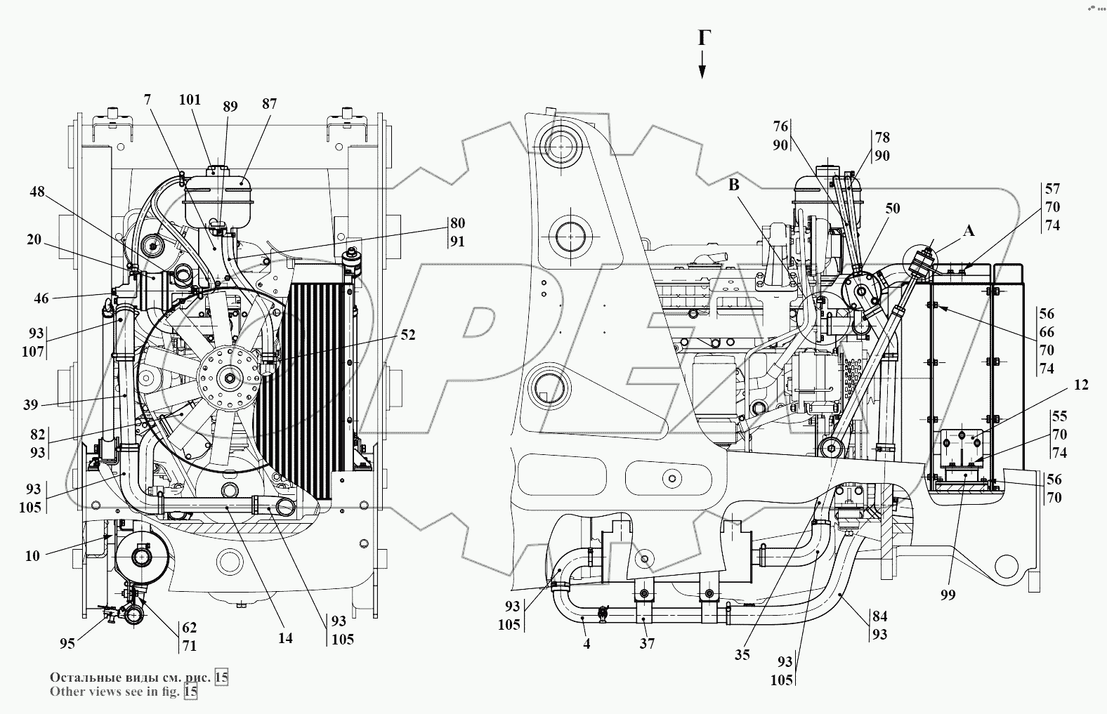 Cистема охлаждения 732.13.00.000Т