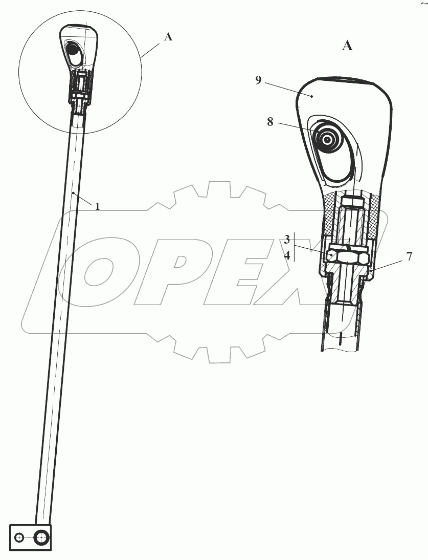 Рычаг 732.17.03.100