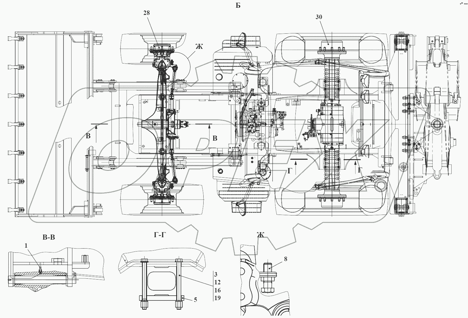 Установка мостов 732.29.00.000