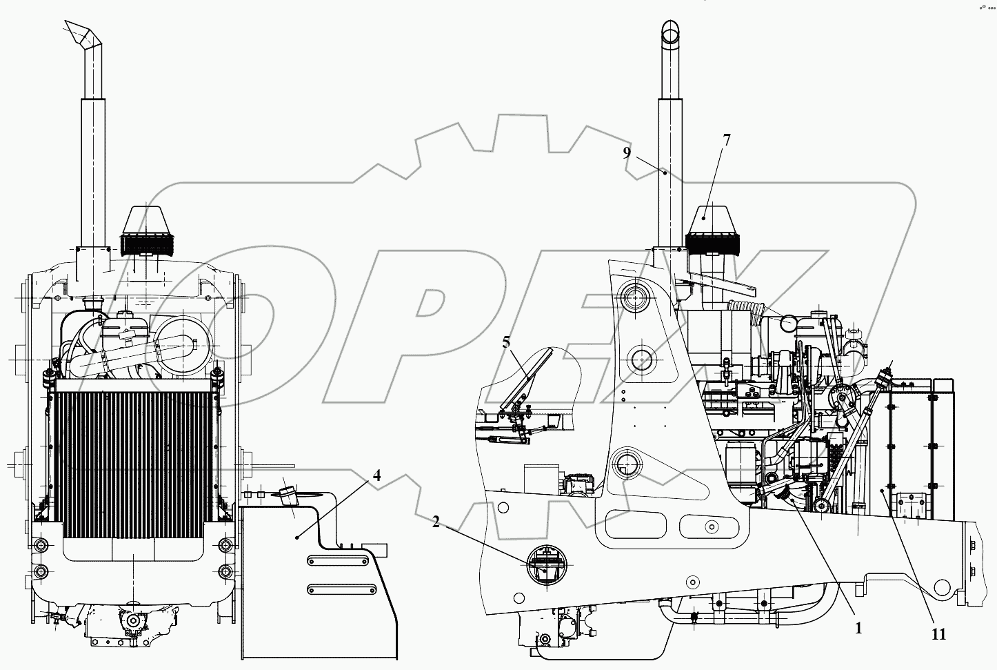 Установка силовая 732.10.00.000Т