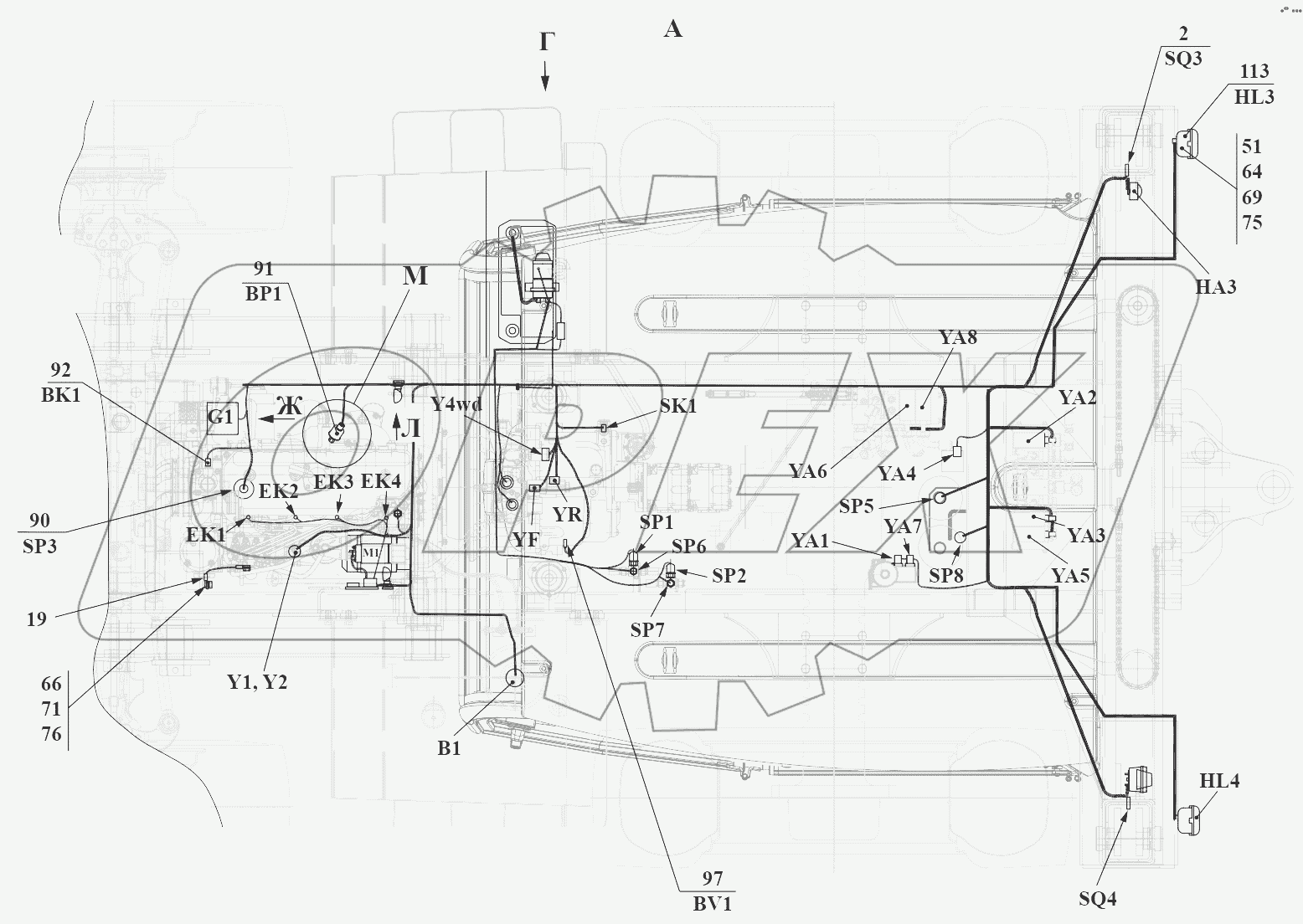 Электросистема 732.37.00.000