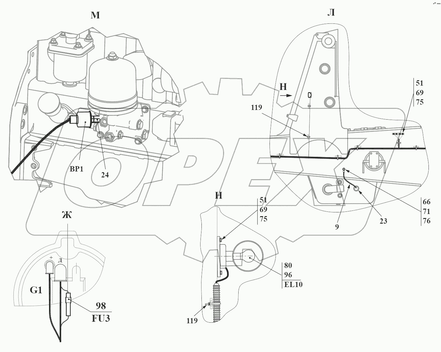 Электросистема 732.37.00.000