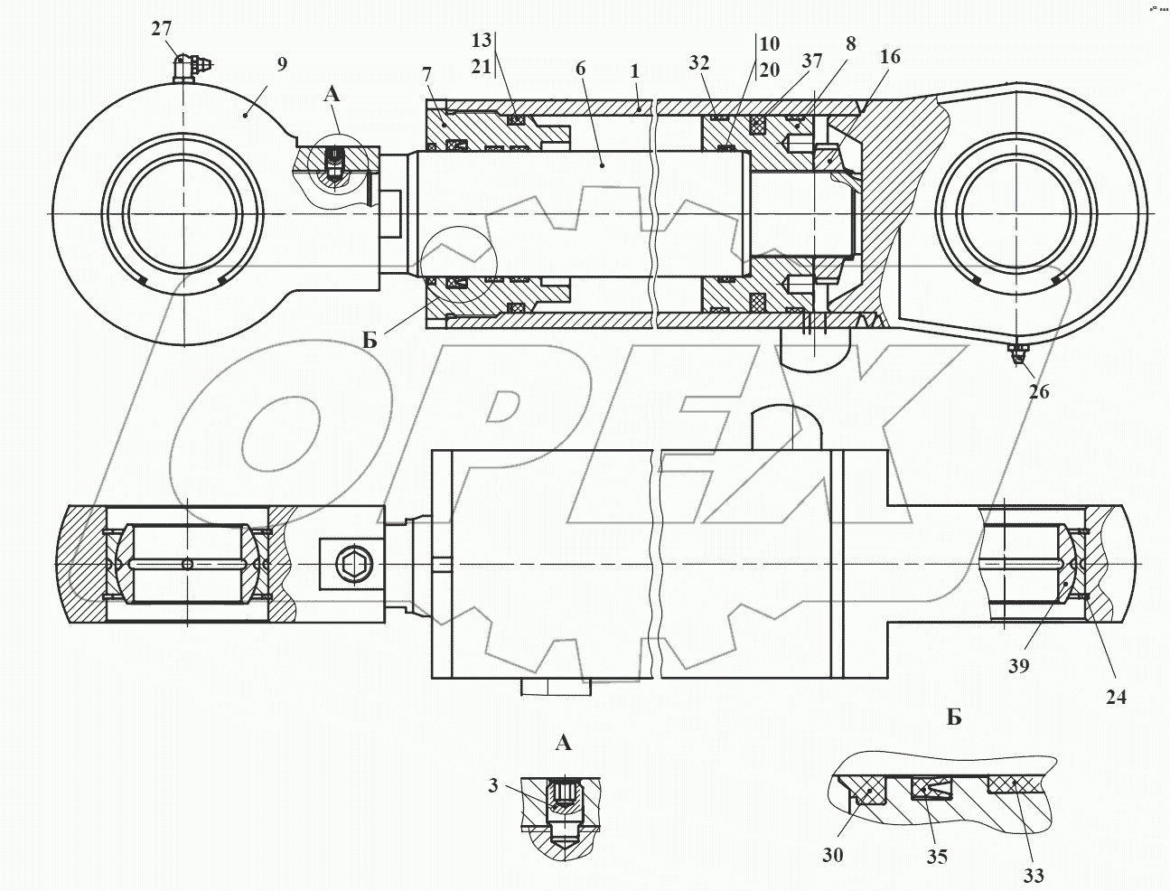 Гидроцилиндр 732.46.13.010-Б