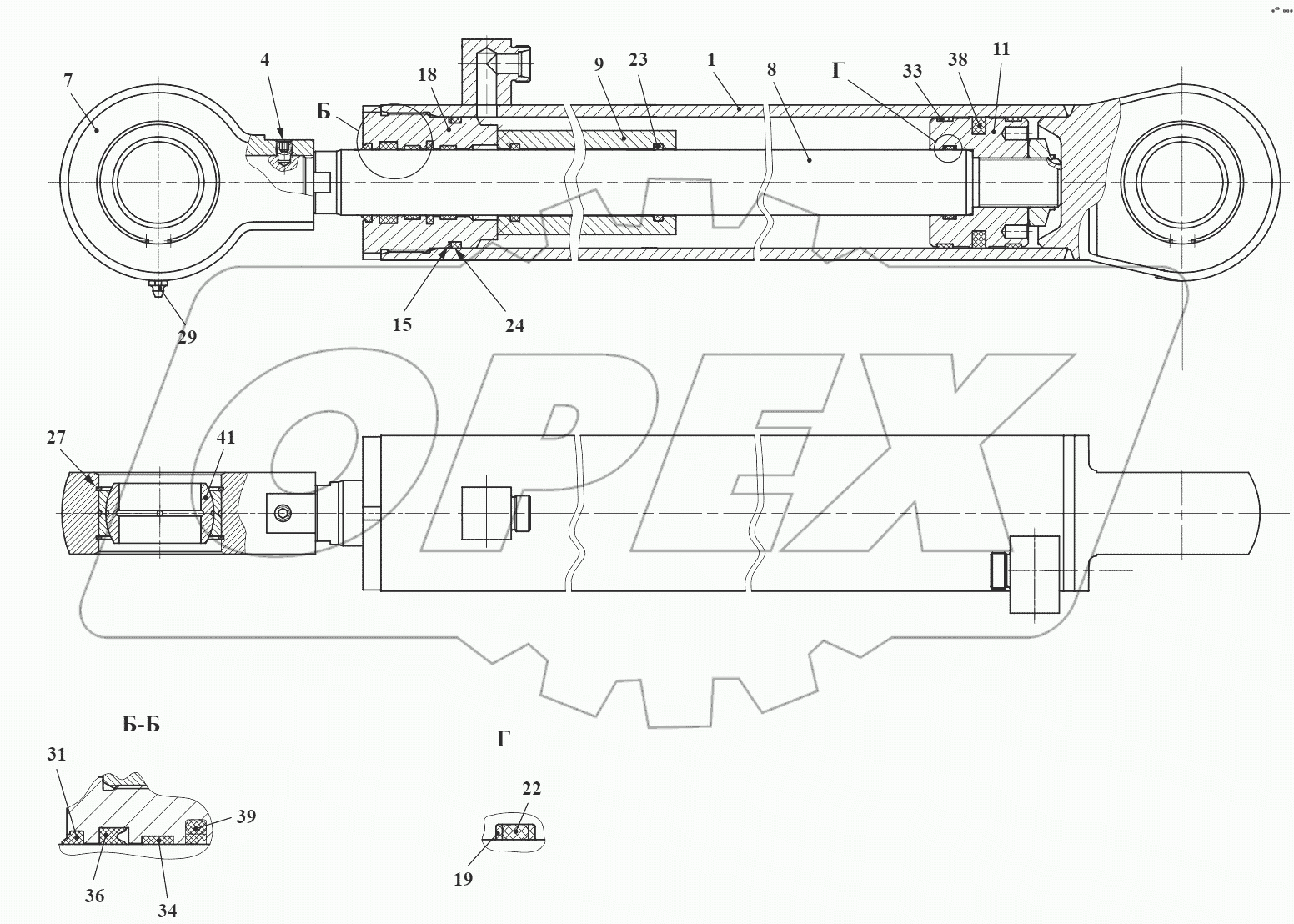 Гидроцилиндр 732.46.22.010