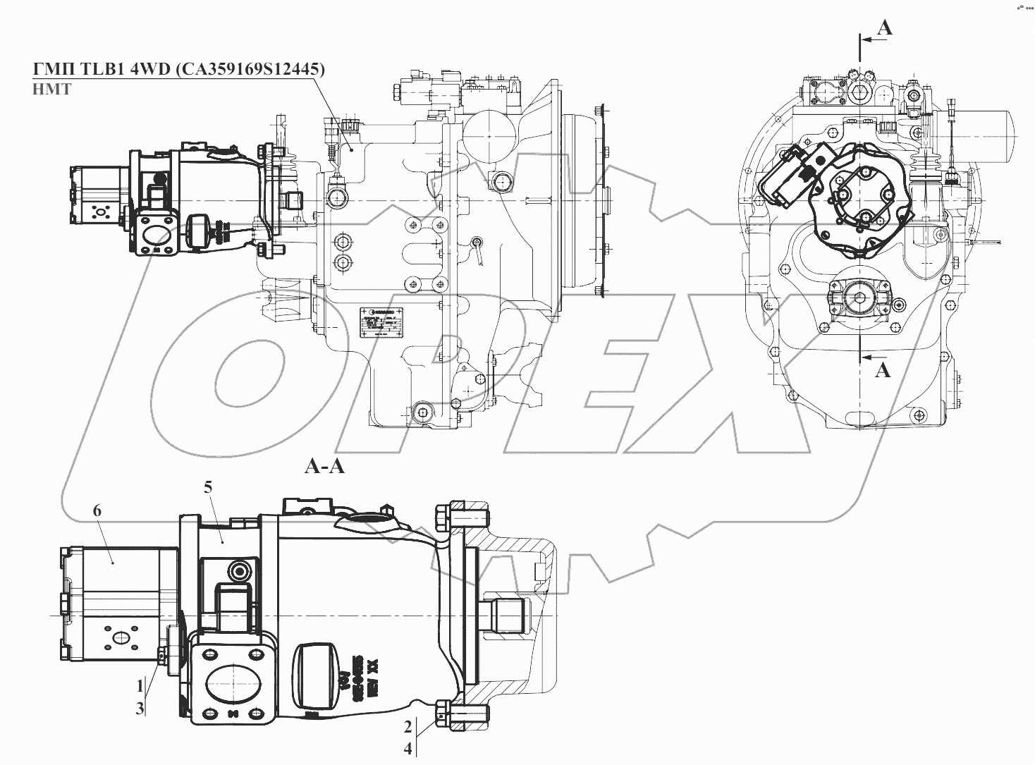 Установка гидронасоса 732.46.11.000