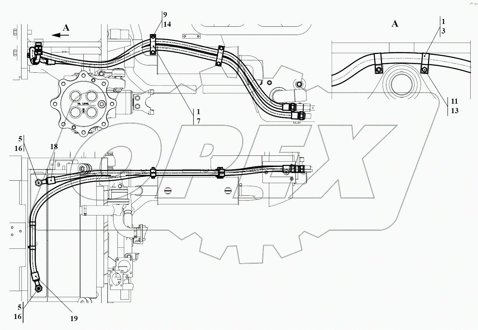 Гидросистема охлаждения 732.46.40.000