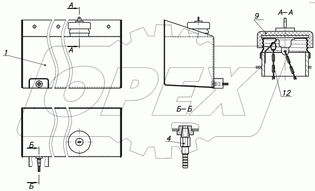  Бачок 2541.25.01.000
