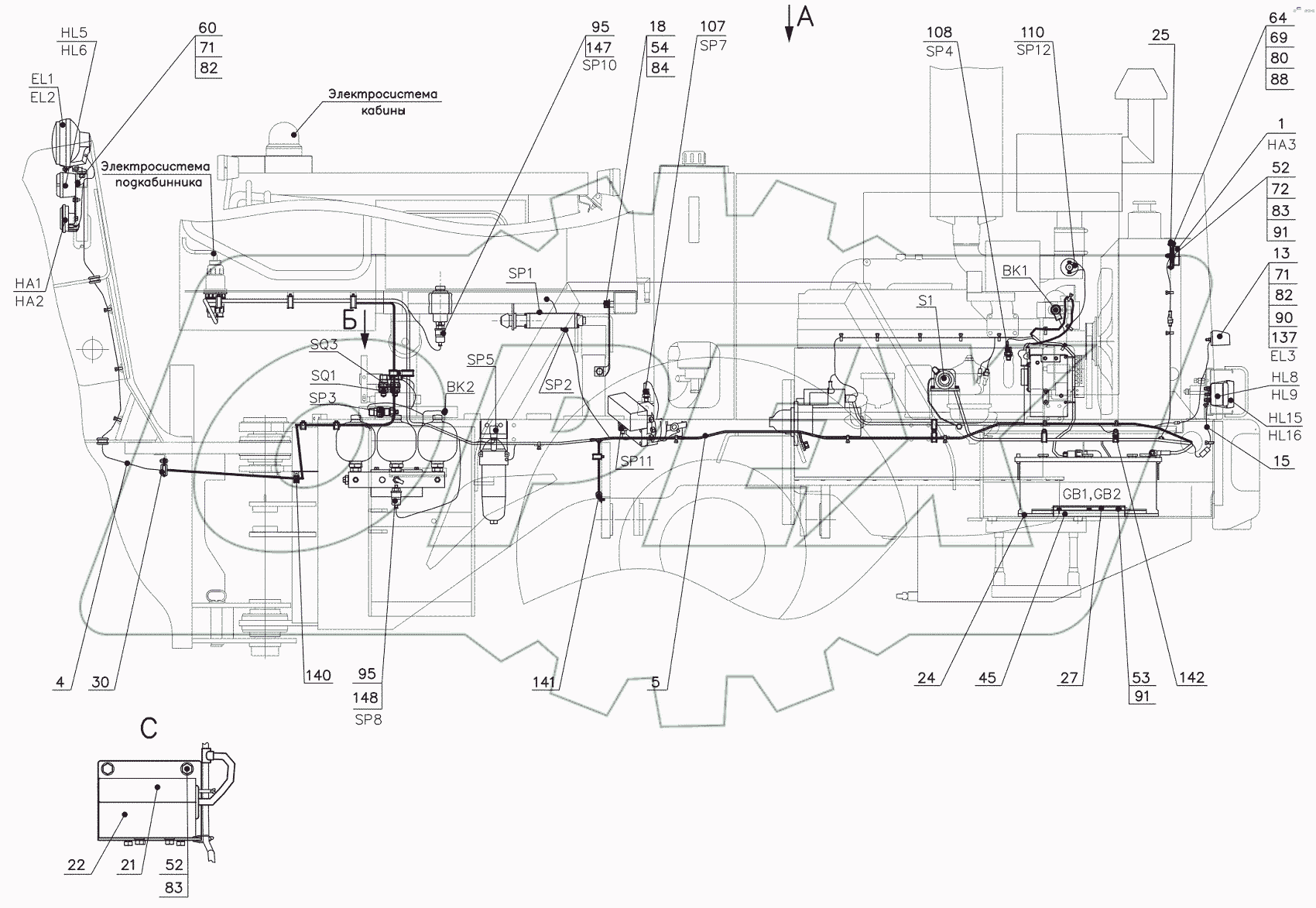  Электросистема 342В.11.00.000Т