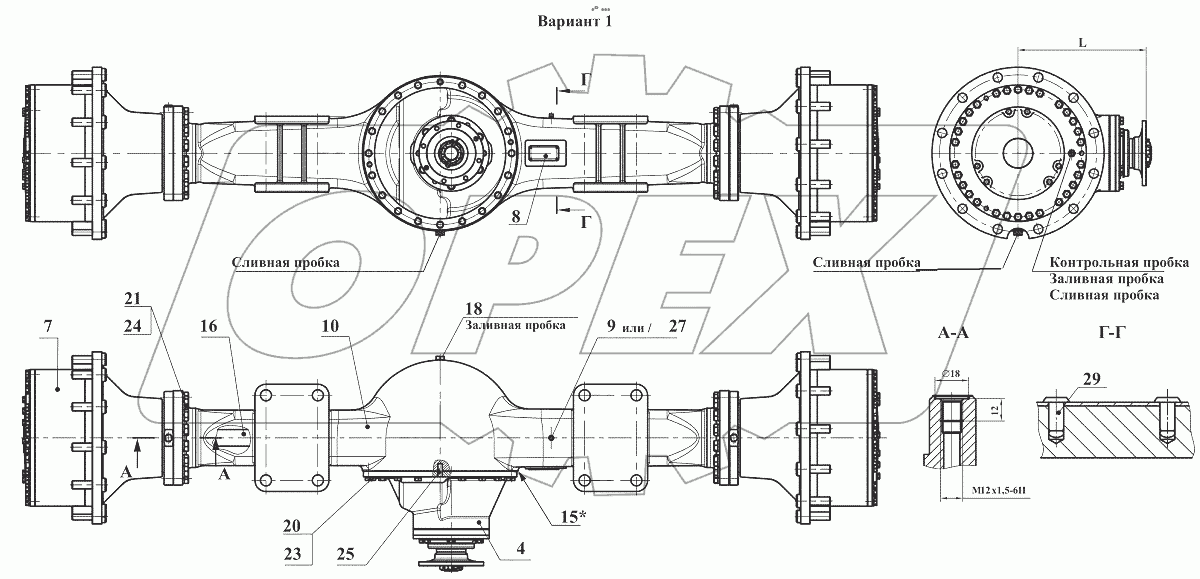  342.05.01.000 Мост ведущий