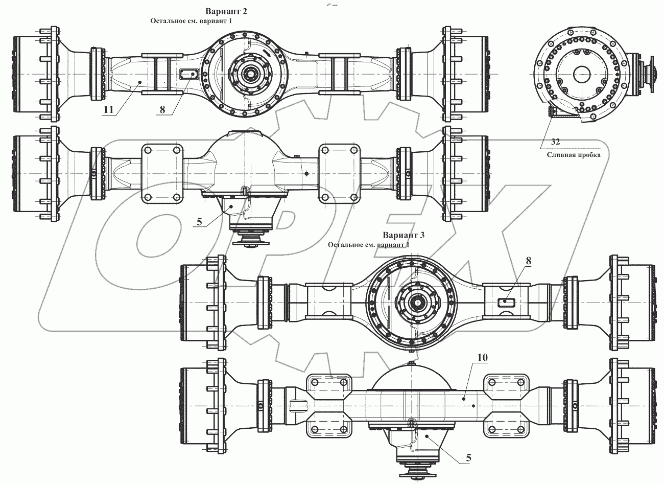  342.05.01.000 Мост ведущий