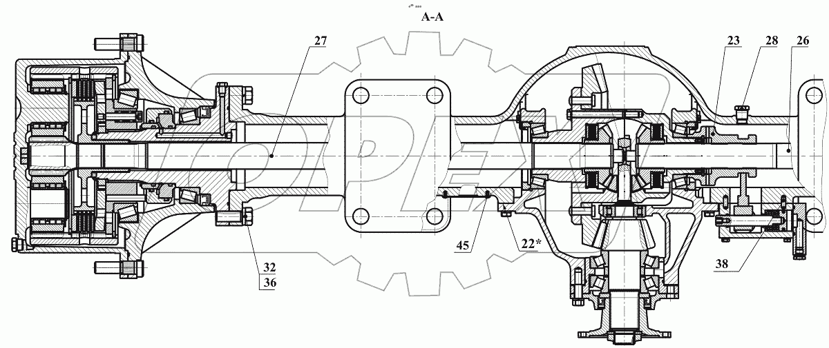  2641.23.00.000 Мост ведущий