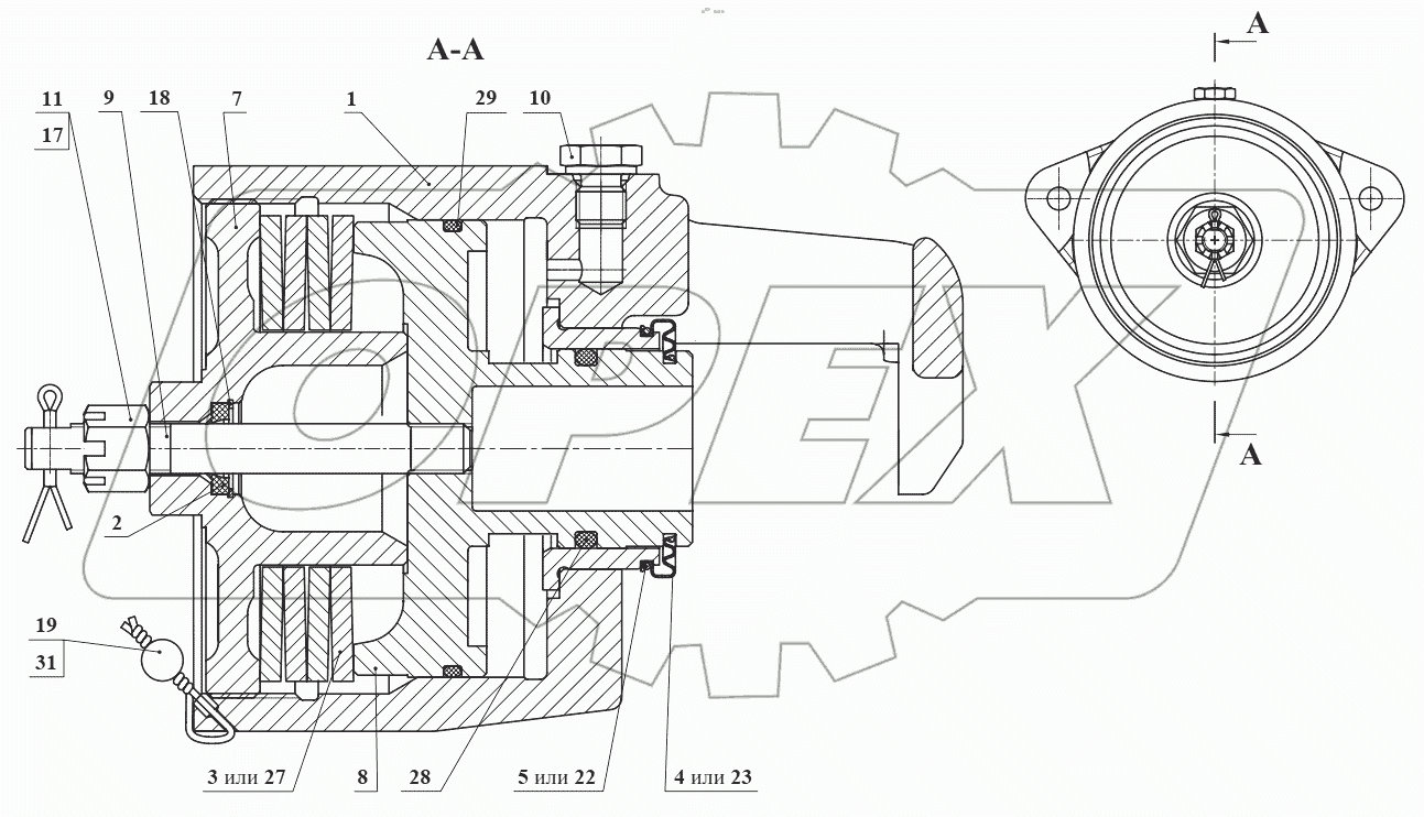  Механизм тормозной У35615-35.530