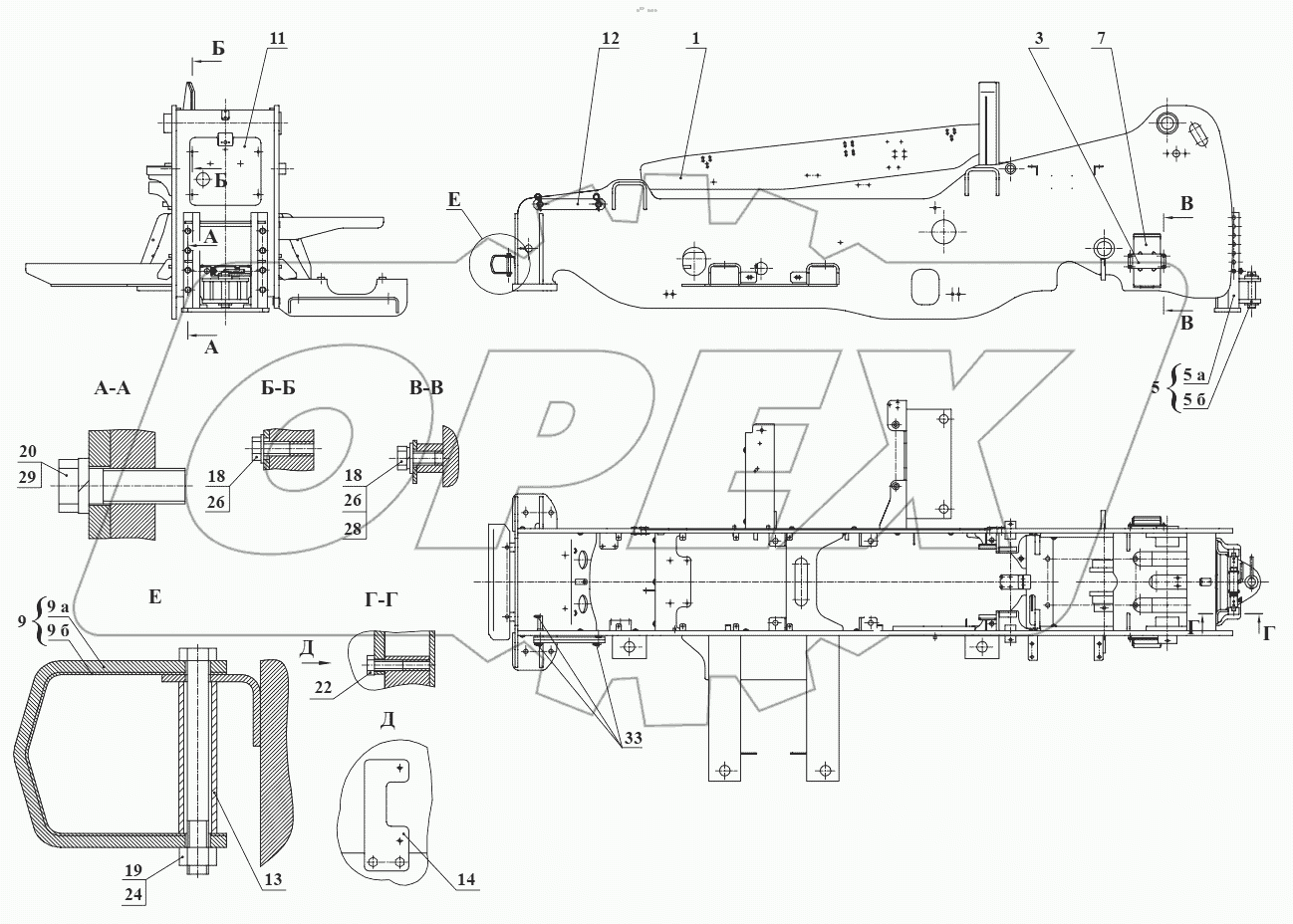  Рама 540-70.28.00.000