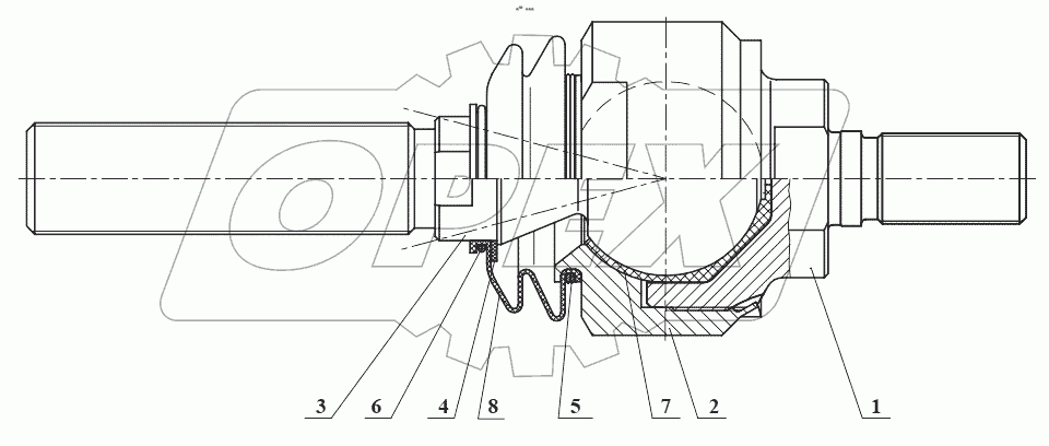  Шарнир штока 15У.34.05.340