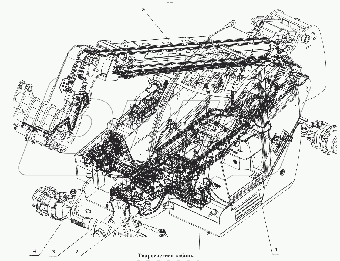  Гидросистема 540-70.47.00.000