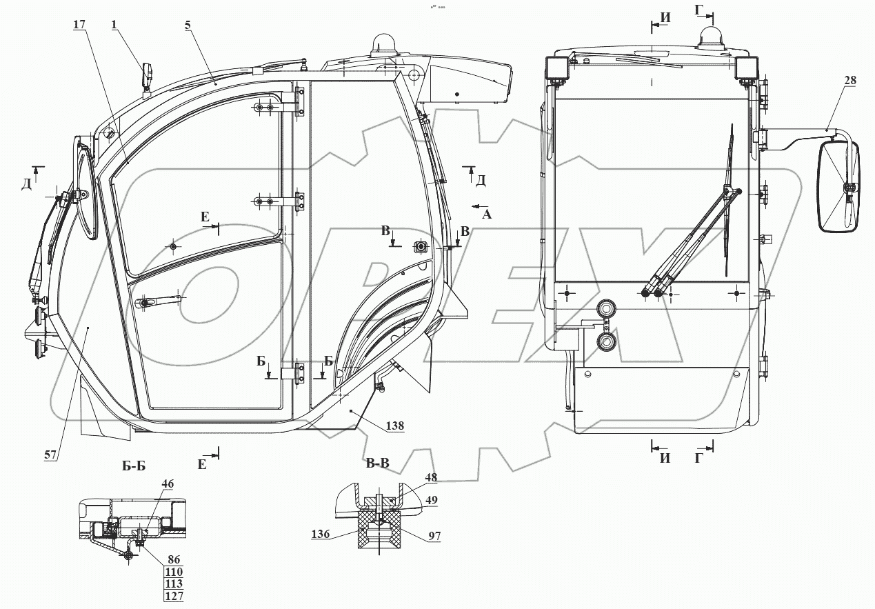  Кабина 540-70.50.00.010